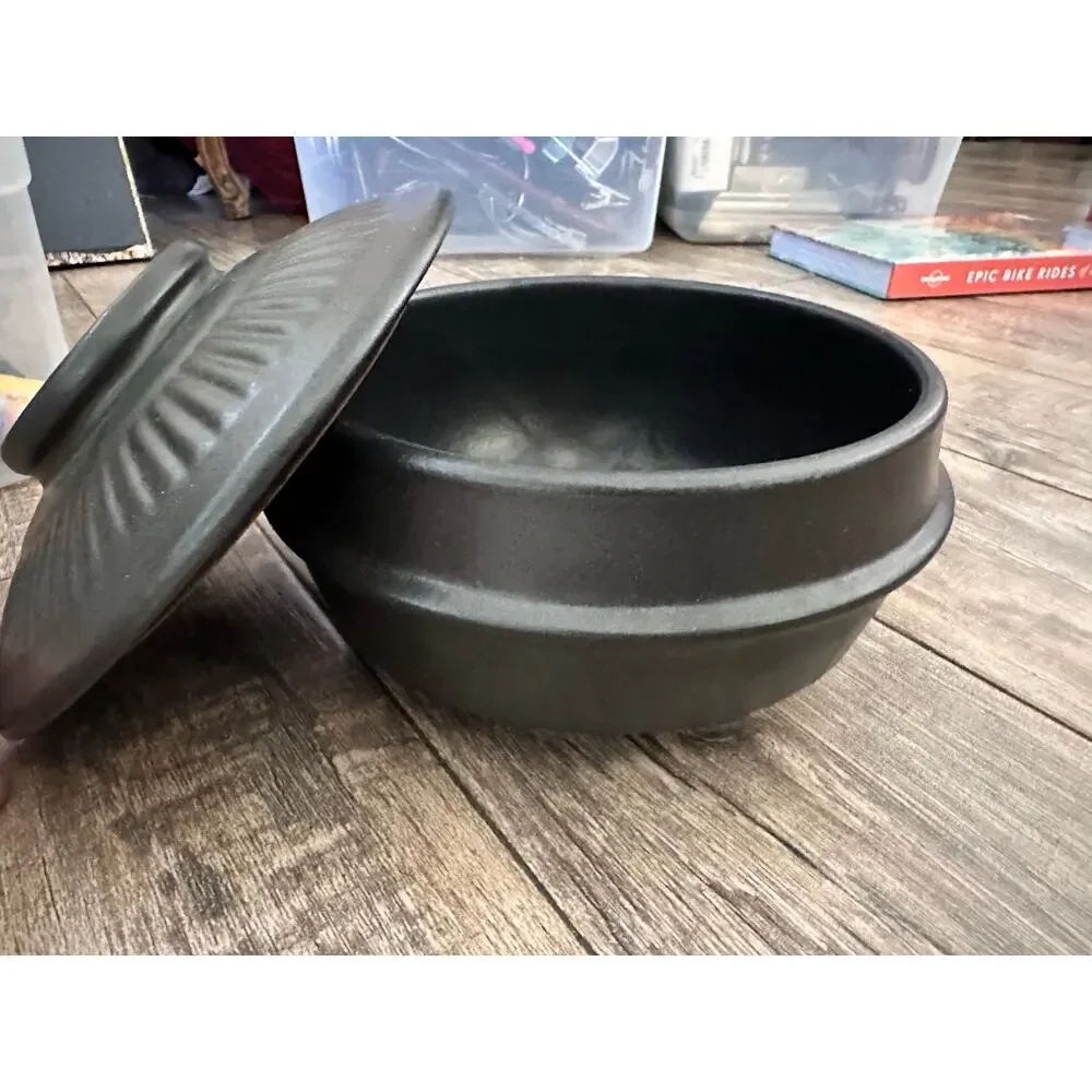 Korean Stoneware Bibimbap and Soup Bowl Sizzling Hot Pot